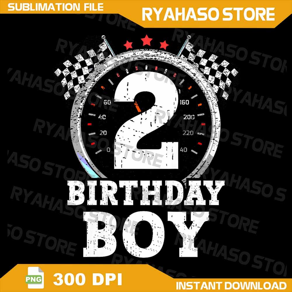 Kids 2nd Birthday Boy 2 Second Race Car Birthday Racing Car Flag Png 2nd Cars Racing Birthday Birth 0