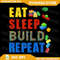 Eat Sleep Build Repeat Building Bricks Blocks Master Builder Png Eat Sleep Build Repeat Png Colorfu 0