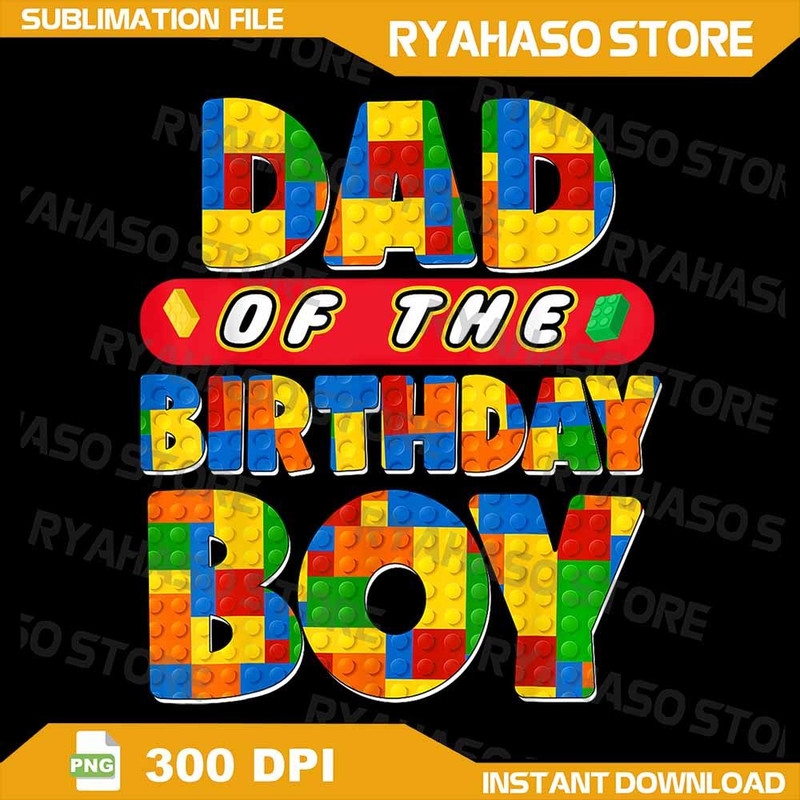 Dad And Mom Birthday Boy Building Bricks Family Party Decor Png Dad And Mom Birthday Boy Png Buildi 0