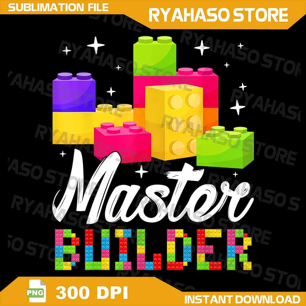 Funny Master Builder Building Block Bricks Lovers Kids Boys Png Brick Builder Png Funny Blocks Mast 0