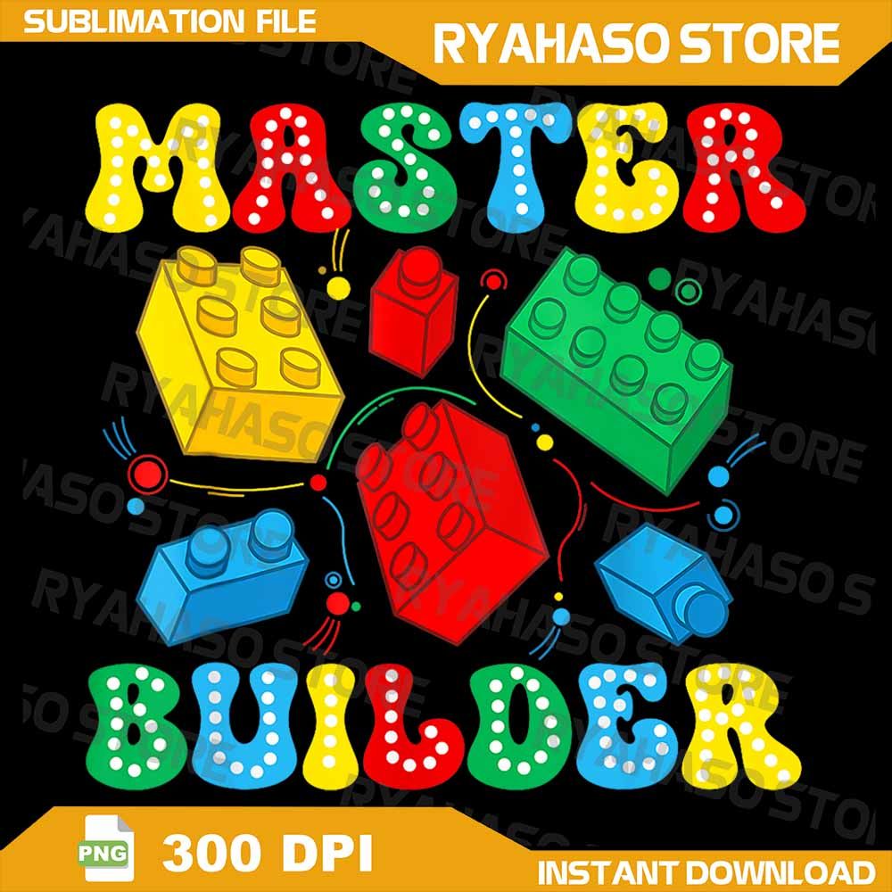 Master Builder Kids Building Blocks Brick Toy Master Builder Png Building Blocks Bricks Toys Png Ma 0