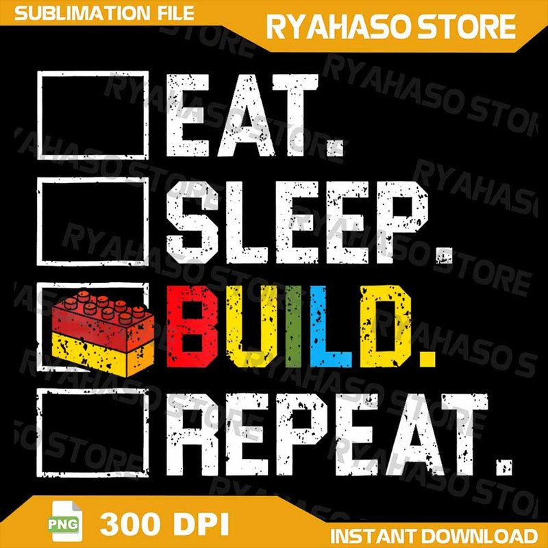 Master Builder Kid Building Blocks Brick Toy Eat Sleep Build Png Colorful Block Bricks Builder Png 0