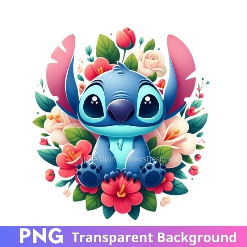 Stitch PNG Image Clipart Transparent Background | Inspire Uplift