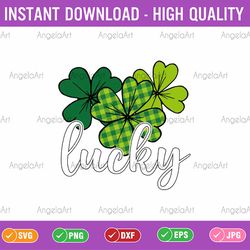 irish clover st patrick's day lucky shamrock svg, saint patricks svg, patrick's day png, digital download