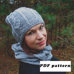 Hat and Cowl knitting pattern