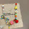 Cute Harajuku Cartoon Fruit Bow Colorful Beads Choker Necklace 6