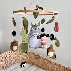 Baby mobile Totoro Crib mobile Nursery decor