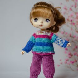 Knitted sweater and pants for Xiaomi Monst doll