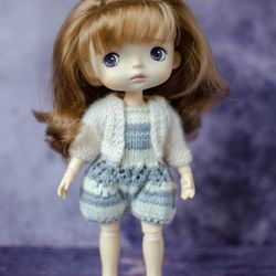Knitted jumpsuit and jacket for Xiaomi Monst doll