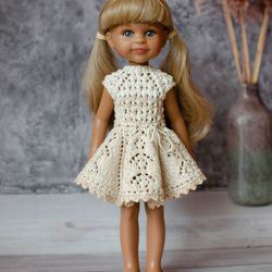 Knitted dress for Paola Reina doll