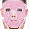 Full Face Massage Ice Compress Mask with Flexible Gel Beads, Adjustable Velcro and Soft Plush Fabric for Eye and Face