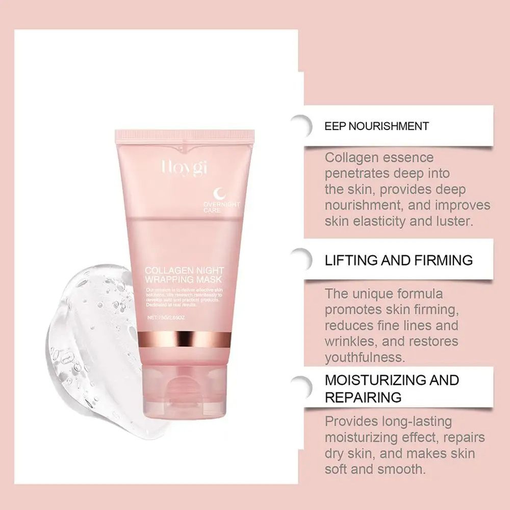 Hydrating Firming Mask Overnight Collagen Treatment To Reduce Sagging Dullness 11
