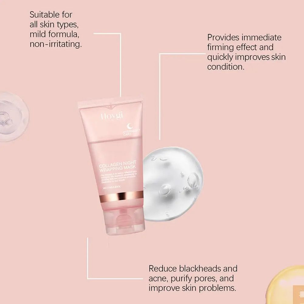 Hydrating Firming Mask Overnight Collagen Treatment To Reduce Sagging Dullness 13