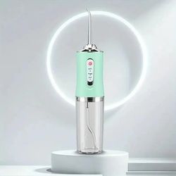 portable smart electric oral irrigator, rechargeable water flosser for dental care