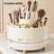 360 Rotating 5Slot Makeup Brush Holder Organizer MultiFunctional Desk Vanity Cosmetic Storage 4