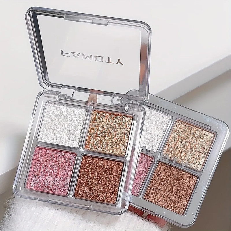 Waterproof Liquid Highlighter Palette Baked Powder Illuminator For Natural Glow  Shimmer 3
