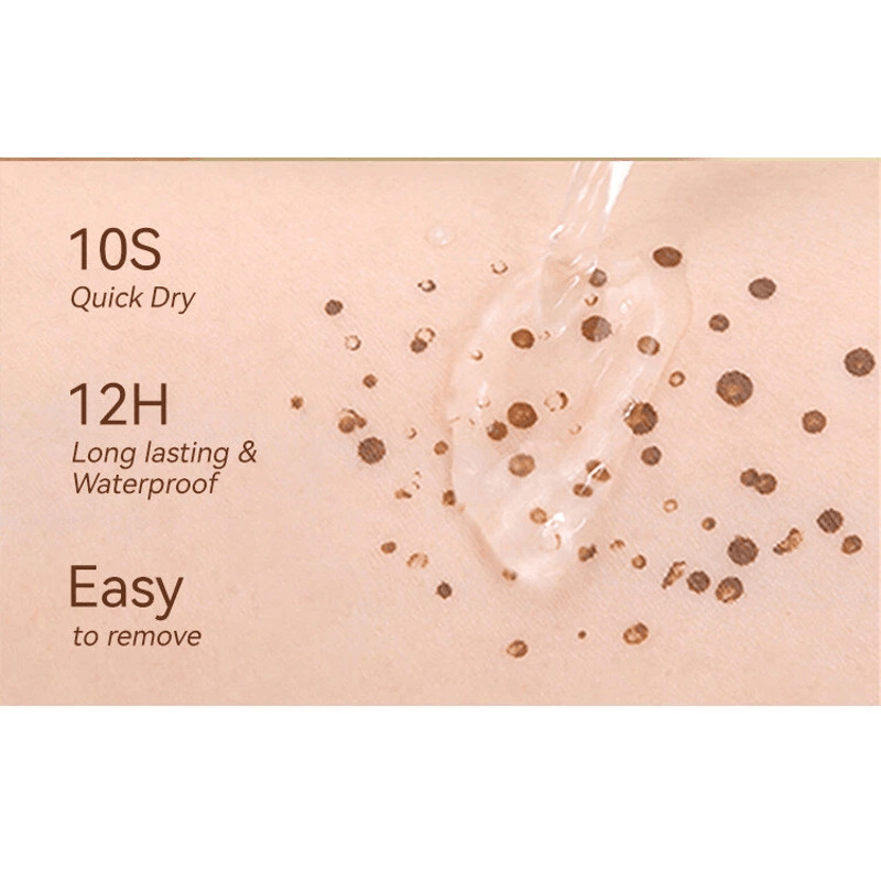 Faux Freckle Pen Stamp Waterproof Color Natural Freckles Makeup Stamp With 5 Sizes For Soft Dot Sun 9