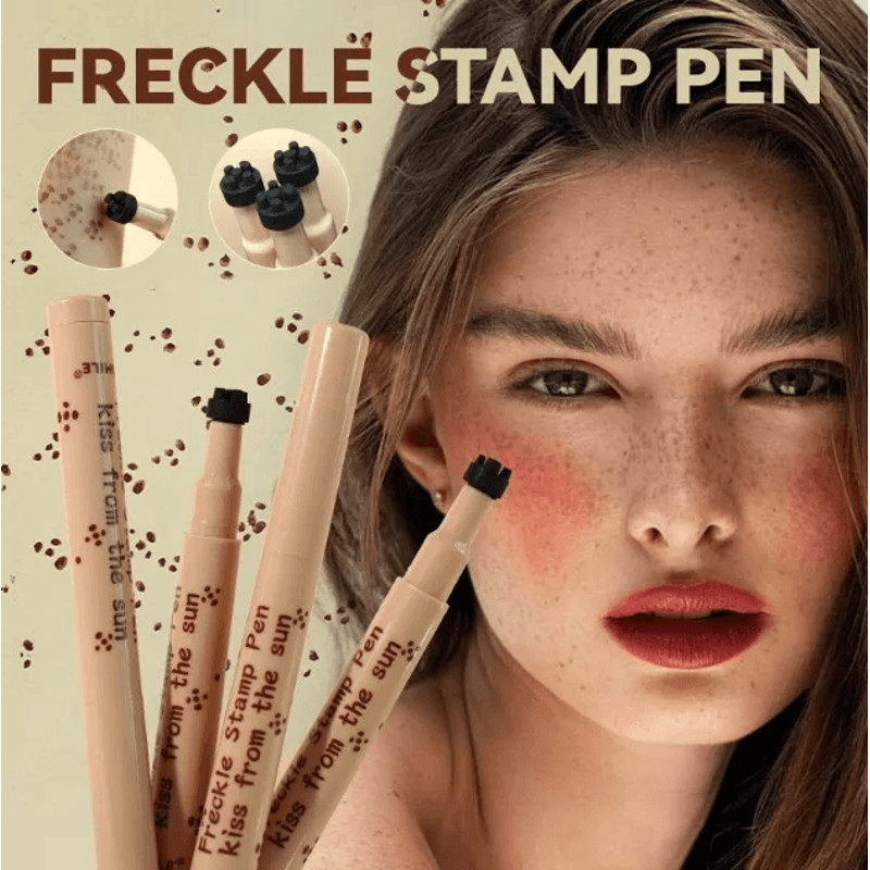 Faux Freckle Pen Stamp Waterproof Color Natural Freckles Makeup Stamp With 5 Sizes For Soft Dot Sun 2