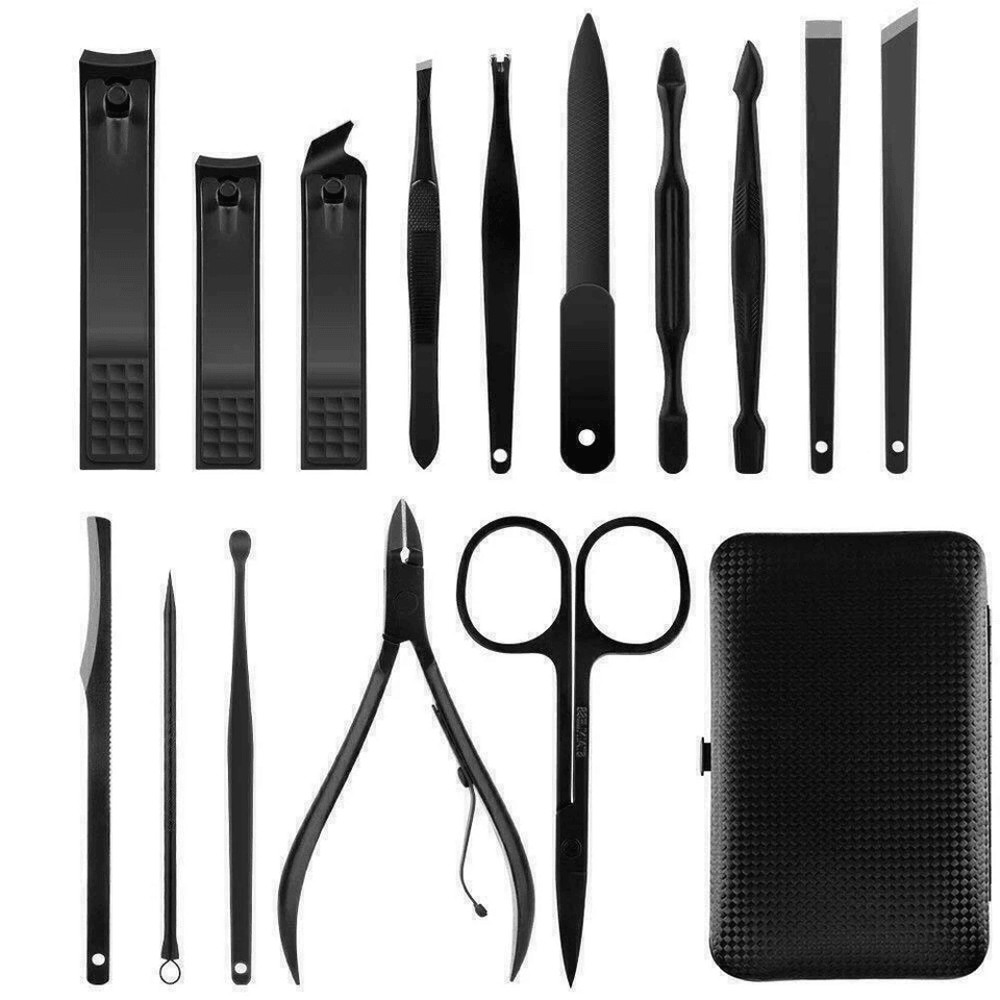15Piece Manicure And Pedicure Set For Men And Women Premium Stainless Steel Nail Clippers Scissors  11