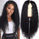 Long Curly Lace Front Wig For Women AA Hair Brazilian Human Wavy Hair Wig With Natural Scalp Look B 0