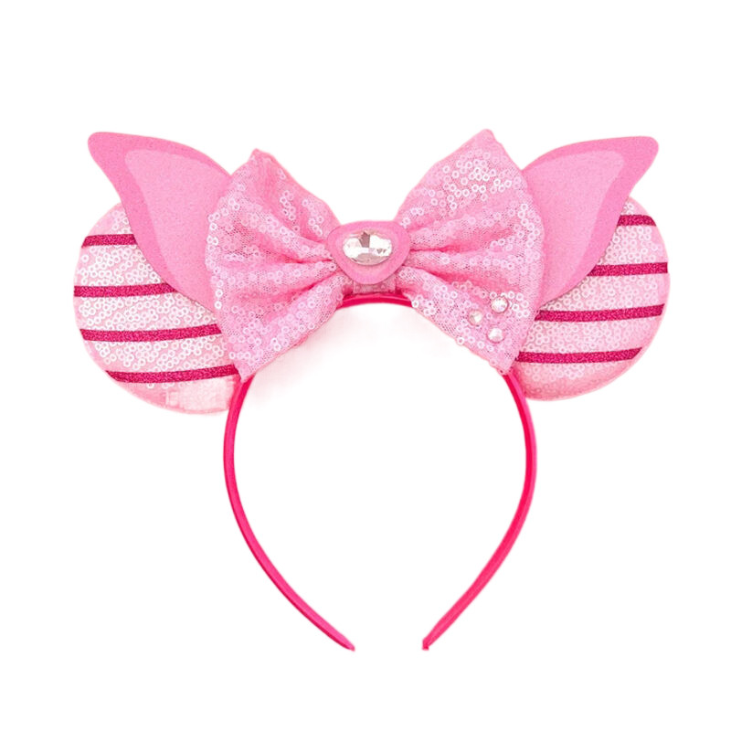 New Style Mickey Minnie Ear Headband Sequin Bows for Girls, Adults & Kids – Halloween Party Cosplay Hair Accessories
