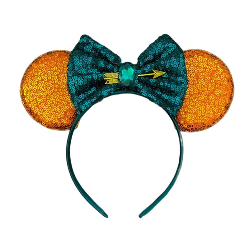 New Style Mickey Minnie Ear Headband Sequin Bows for Girls, Adults & Kids – Halloween Party Cosplay Hair Accessories