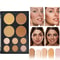 10 Colors Concealer Palette, Eye Repairing Base Palette, Matte Dark Circles Tattoo, Contour Covering Concealer Cream