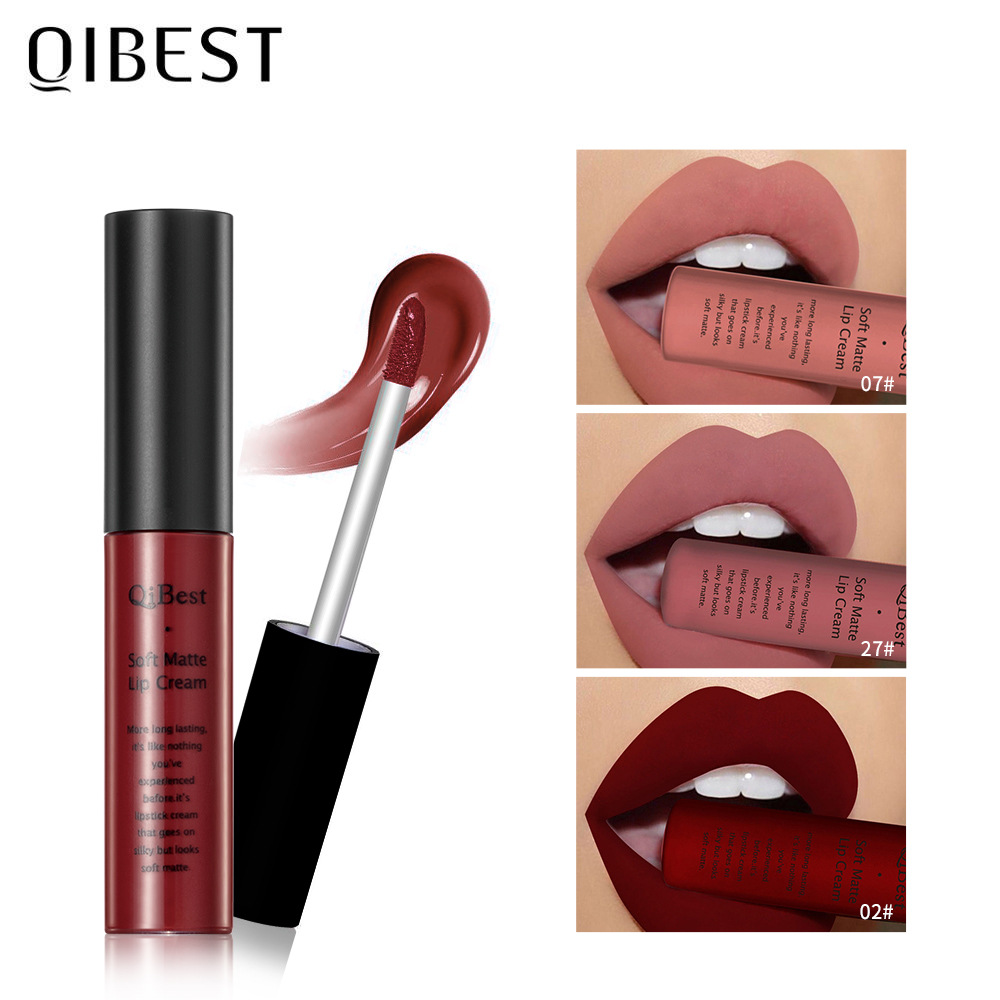 Sexy Matte Liquid Lipstick, Velvet Lip Gloss Tint Tube Matte, Pigment Makeup, Cosmetics Lipsticks for Long Wear