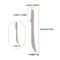 Eco-Friendly Wheat Straw Eyebrow Trimmer, Stainless Steel Eyebrow Razor, Environmentally Biodegradable Eye Brow Shaving