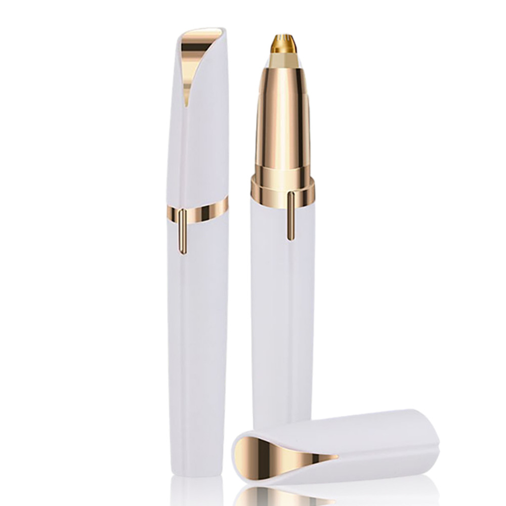USB Rechargeable Electric Eyebrow Trimmer, Security Hair Removal Eye Brow Epilator Shaver & Painless Facial Razor