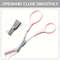 Stainless Steel Pink Eyebrow Trimmer Scissors with Comb, Precision Beauty Tool for Safe, Easy & Comfortable Eyebrow