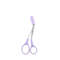 Stainless Steel Pink Eyebrow Trimmer Scissors with Comb, Precision Beauty Tool for Safe, Easy & Comfortable Eyebrow