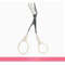 Stainless Steel Pink Eyebrow Trimmer Scissors with Comb, Precision Beauty Tool for Safe, Easy & Comfortable Eyebrow