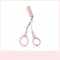 Stainless Steel Pink Eyebrow Trimmer Scissors with Comb, Precision Beauty Tool for Safe, Easy & Comfortable Eyebrow