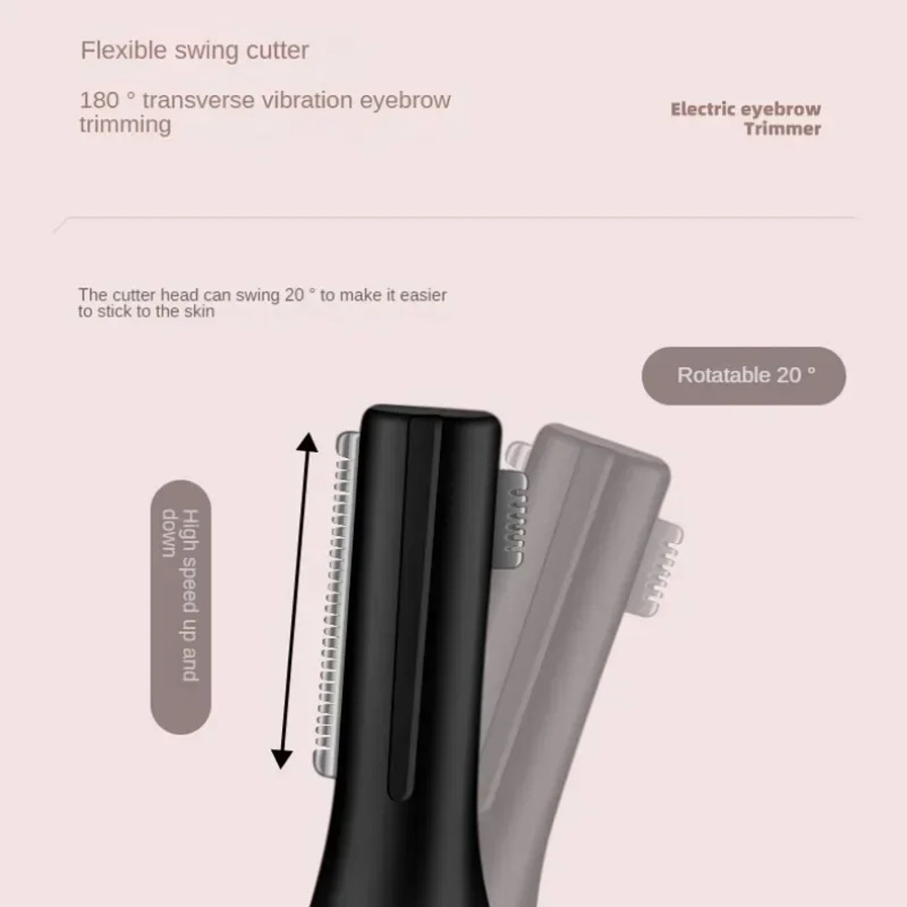 Womens Eyebrow Electric Shaver USB Charging, Simple & Portable Novice Eyebrow Scraper for Smooth Shaping