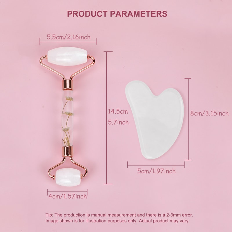 Natural Jade Gua Sha Jade Roller Set Facial Massager For Skin Care Neck Body Beauty Tools Slim Li 8