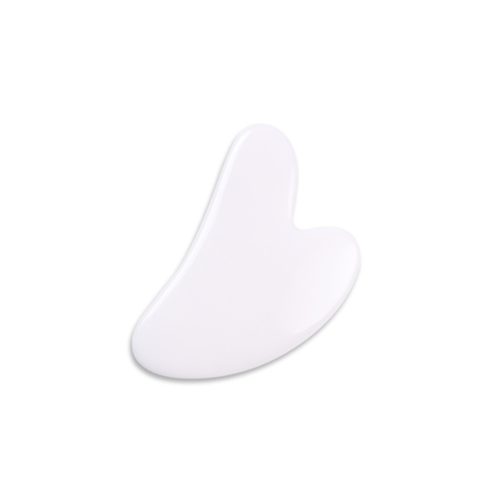 Pink Natural Resin Jade Roller Gua Sha Scraper Set Face Lift Massager AntiWrinkle  Double Chin Remo 16