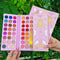 Boutique Eyeshadow Palette Shimmer Matte Sequin Neon Shades Colorful Stage Beauty Makeup Plate 3