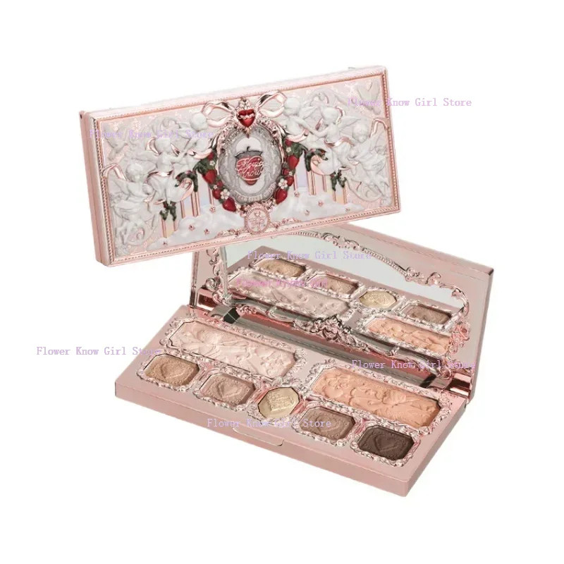 Flowerknows Strawberry Cupid Collection Makeup Palette Blush Highlighter Eyeshadow  Flower Know Fac 0