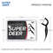 Super Deer Twinline Dental Floss 500Pcs Bamboo Charcoal Toothpick With Thread For Deep Clean Betwee