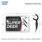 Super Deer Twinline Dental Floss 500Pcs Bamboo Charcoal Toothpick With Thread For Deep Clean Betwee