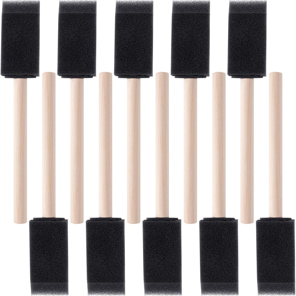 Sponge Brush Wooden Handle Watercolor Oil Stain Art Craft Painting Drawing Kit Art Tools For DIY 0