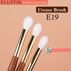 high-end fluffin crease brush goat hair flame eyeshadow nose shadow highlighter brush copper rosewood makeup brush
