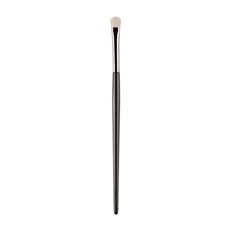 Professional White Pony Hair Eyeshadow Makeup Brush for Smudge, Precision Crease, Detail, Bevel Eye Shadow, Liner