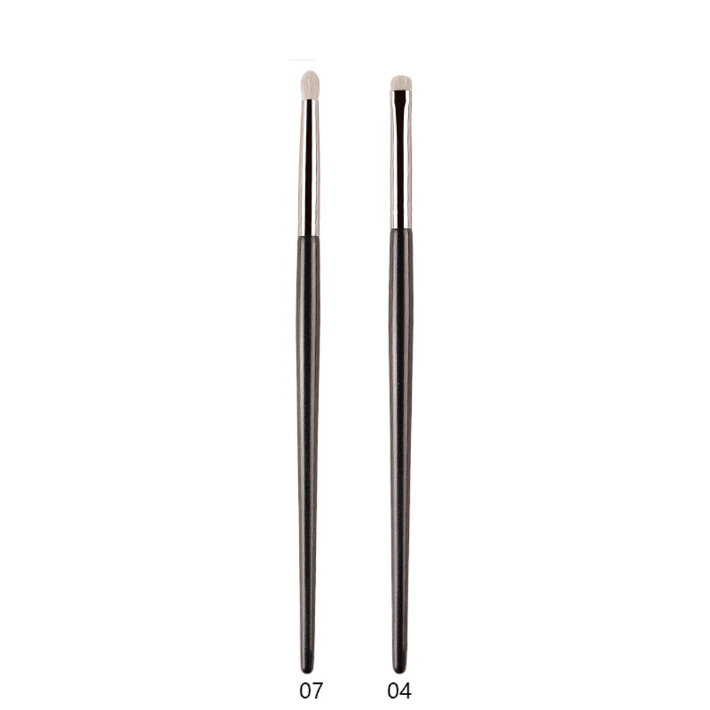 Professional White Pony Hair Eyeshadow Makeup Brush for Smudge, Precision Crease, Detail, Bevel Eye Shadow, Liner