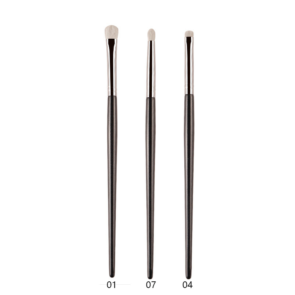 Professional White Pony Hair Eyeshadow Makeup Brush for Smudge, Precision Crease, Detail, Bevel Eye Shadow, Liner