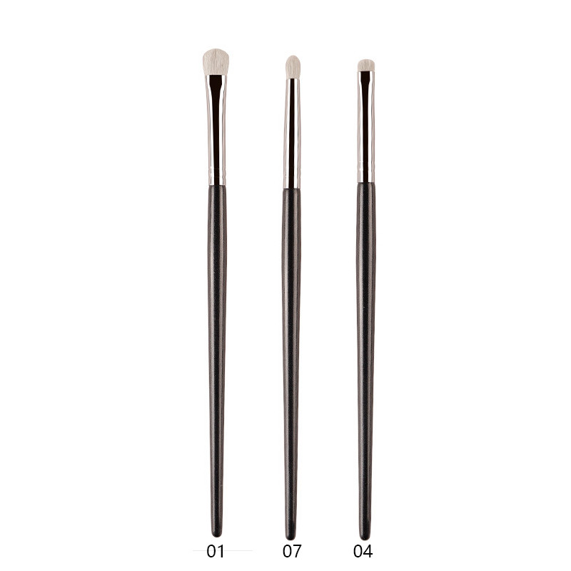 Professional White Pony Hair Eyeshadow Makeup Brush for Smudge, Precision Crease, Detail, Bevel Eye Shadow, Liner
