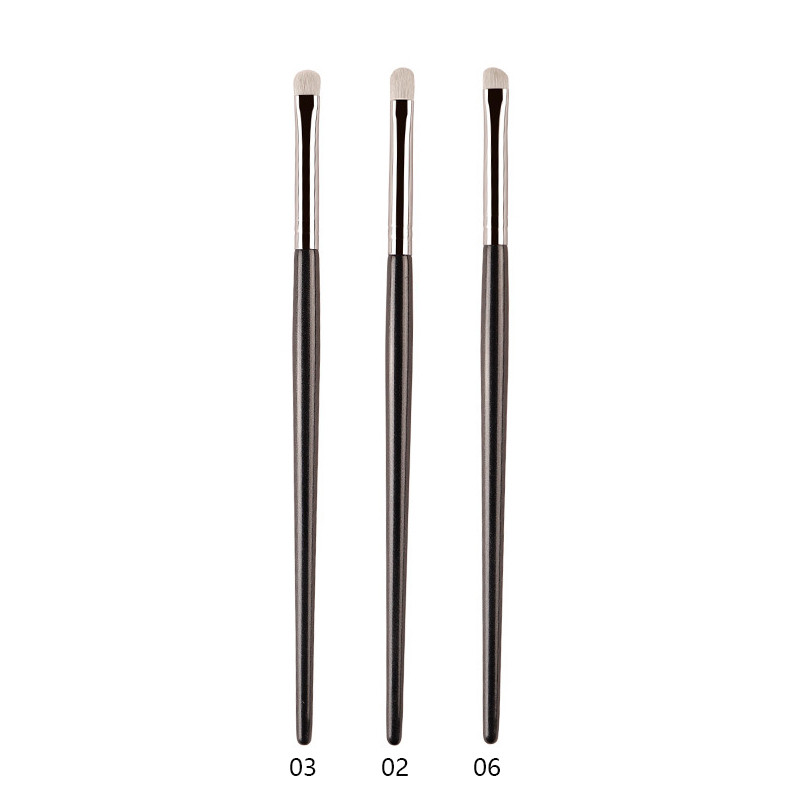 Professional White Pony Hair Eyeshadow Makeup Brush for Smudge, Precision Crease, Detail, Bevel Eye Shadow, Liner