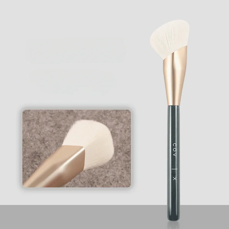 Professional Full Coverage Fingertip Foundation Brush, Liquid Touch Contour Makeup Brush Cosmetic Tool for Easy, Streak