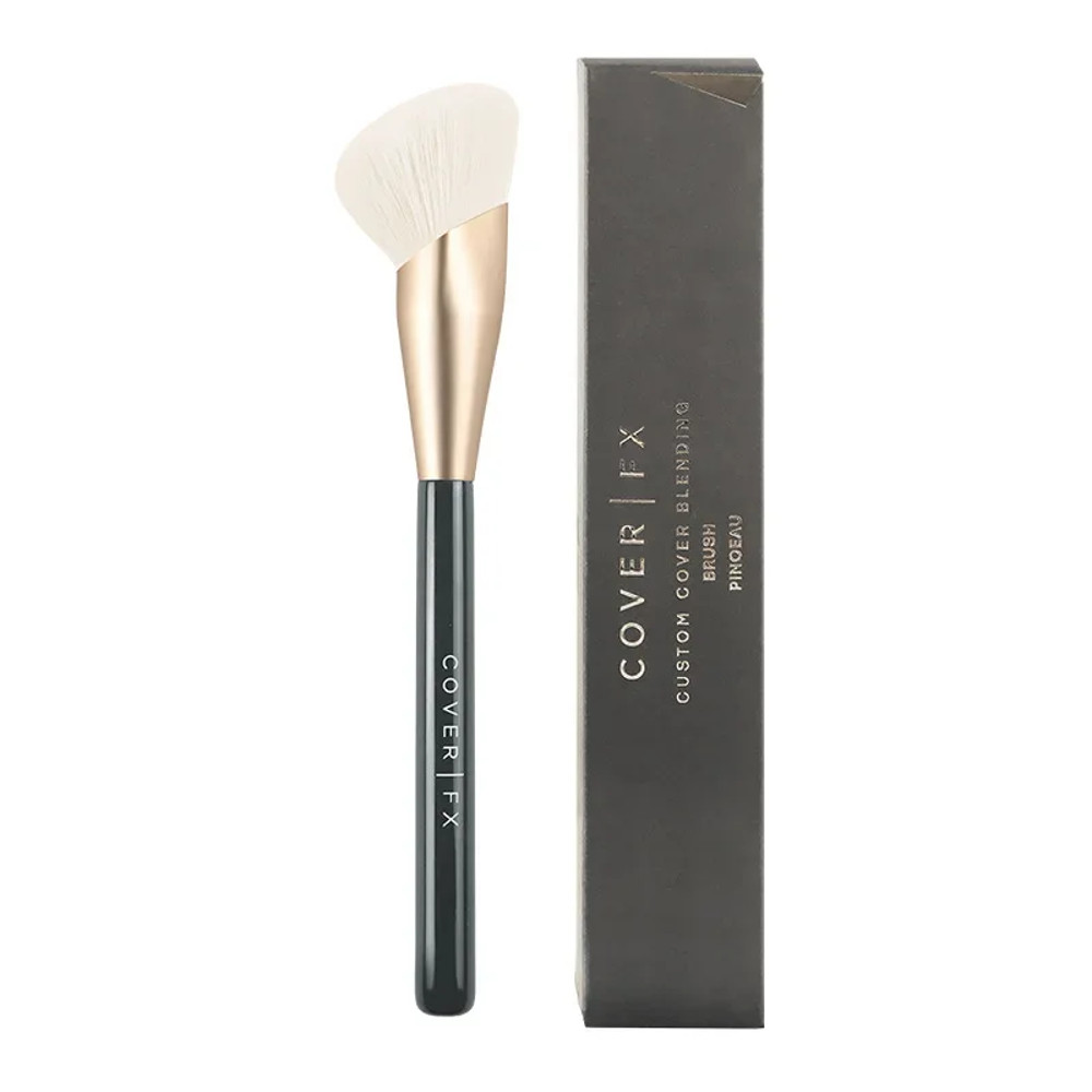 Professional Full Coverage Fingertip Foundation Brush, Liquid Touch Contour Makeup Brush Cosmetic Tool for Easy, Streak